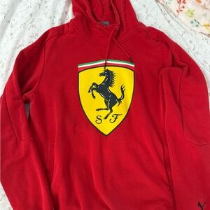Puma Red Sweatshirt with Ferrari Logo